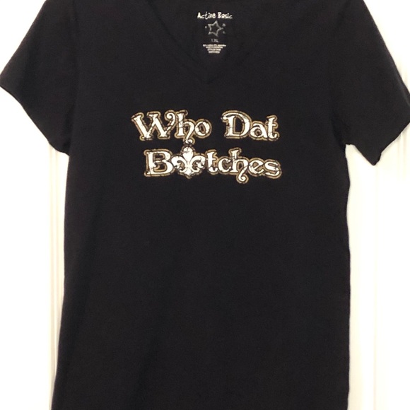 Saints WHO DAT BITCHES S/S T-shirt Size 1XL - Picture 8 of 14